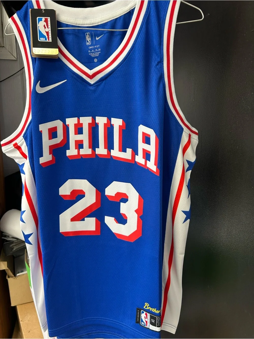 Nike Philadelphia 76ers LeBron James jersey
